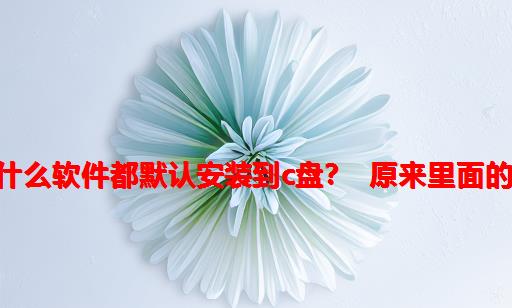 cuda必须装在c盘吗_为什么软件都默认安装到C盘？ 原来里面的水这么深，涨知识了！...